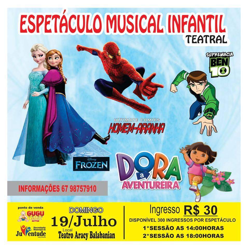 Fim de semana terá estreia de musical infantil em Campo Grande