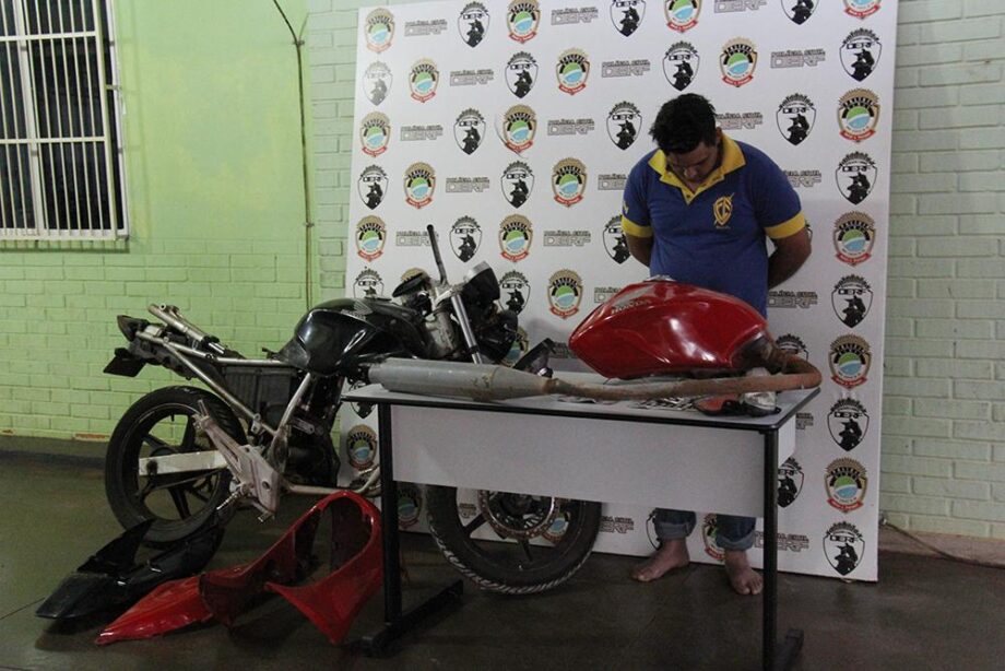 Após prisão, polícia descobre que ‘Romário’ desmontava motos roubadas
