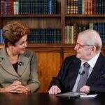 Dilma grava entrevista para o Programa do Jô, no Palácio da Alvorada