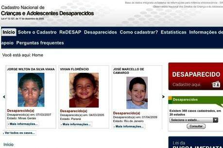 Com 40 mil crianças desaparecidas por ano, Brasil abandona cadastro