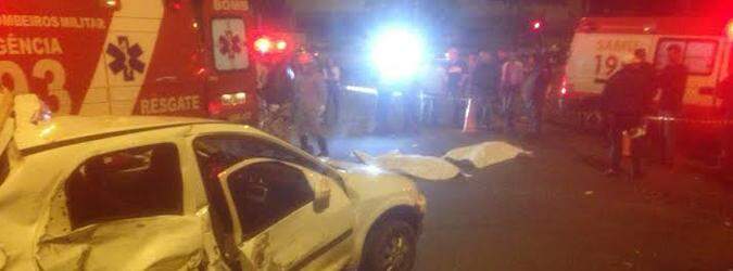 VÍDEO: dois morrem e dois ficam gravemente feridos em acidente no centro da Capital