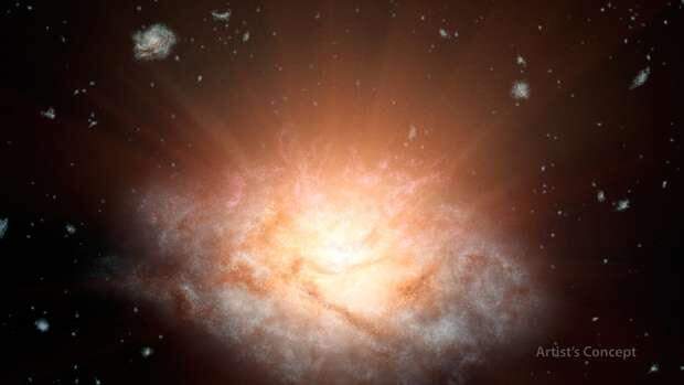 Galáxia mais luminosa do Universo é descoberta pela Nasa