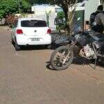 Colisão entre moto e carro perto da UFMS deixa uma pessoa ferida