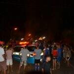 VÍDEO: moradores de Bonito colocam fogo em rodovia durante protesto por sinalização