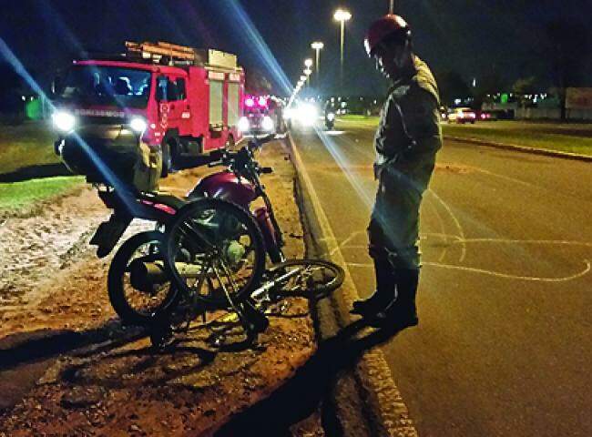 Ciclista atropelado por moto na Avenida Gury Marques morre na UPA