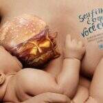 Campanha ‘chocante’ expõe riscos da má alimentação de mães para bebês