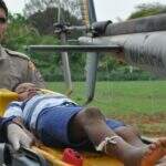 Com helicóptero, Marinha resgata criança picada por cobra em Corumbá
