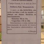 Com greve dos administrativos, escola integral fraciona horário dos alunos