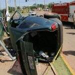 Motorista foge e abandona para-choque após ‘fechar’ veículo e provocar acidente