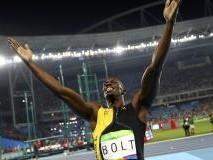 Usain Bolt faz história com tricampeonato nos 100 metros rasos