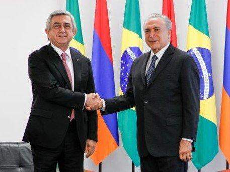Brasil e Armênia firmam acordos nas áreas de educação, diplomacia e agricultura