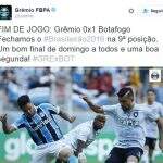 Grêmio provoca rival após queda: ‘Uma boa segunda a todos’