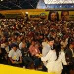 Reinaldo Azambuja chega primeiro que Rose na convenção do PSDB