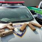 Suspeitos ‘abandonam’ tabletes de maconha em bairro da Capital ao verem guardas
