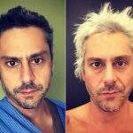 Alexandre Nero muda visual e posta fotos com o cabelo platinado