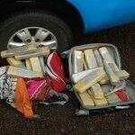 Polícia apreende mais de 20 quilos de maconha em bagageiro de ônibus na MS-164