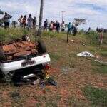 Motorista morre em capotamento de carro de passeio na MS-147