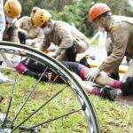 Motociclista desrespeita interrupção no Parque dos Poderes e atropela ciclista