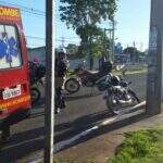Motociclista ‘apaga’ depois de bater em poste da Mascarenhas de Moraes