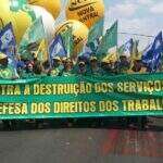 Agentes e policiais de MS vão a Brasília e protestam contra PEC e Projeto de Lei