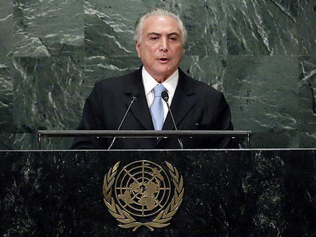Durante discurso de Temer seis delegações se retiraram da Assembleia Geral da ONU