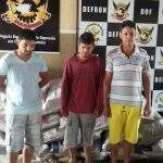 Após 15 dias de monitoramento, polícia prende 3 por tráfico de drogas