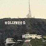 Placa de Hollywood amanhece com nome mudado para trocadilho com maconha