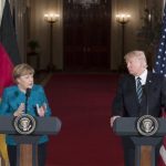 Segurança e comércio dominam reunião entre Trump e Merkel