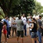 Protesto a favor do Uber fracassa e reúne apenas 20 pessoas na Praça Ary Coelho