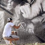 Grafiteiro personaliza canecas em prol de ação social em bairros de Campo Grande