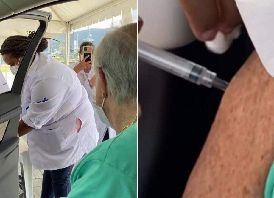 Ary Fontoura toma 2ª dose de vacina contra o novo coronavírus