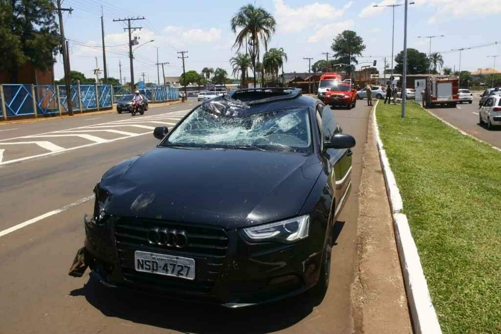 Ciclista foi socorrido em estado grave (Marcos Ermínio