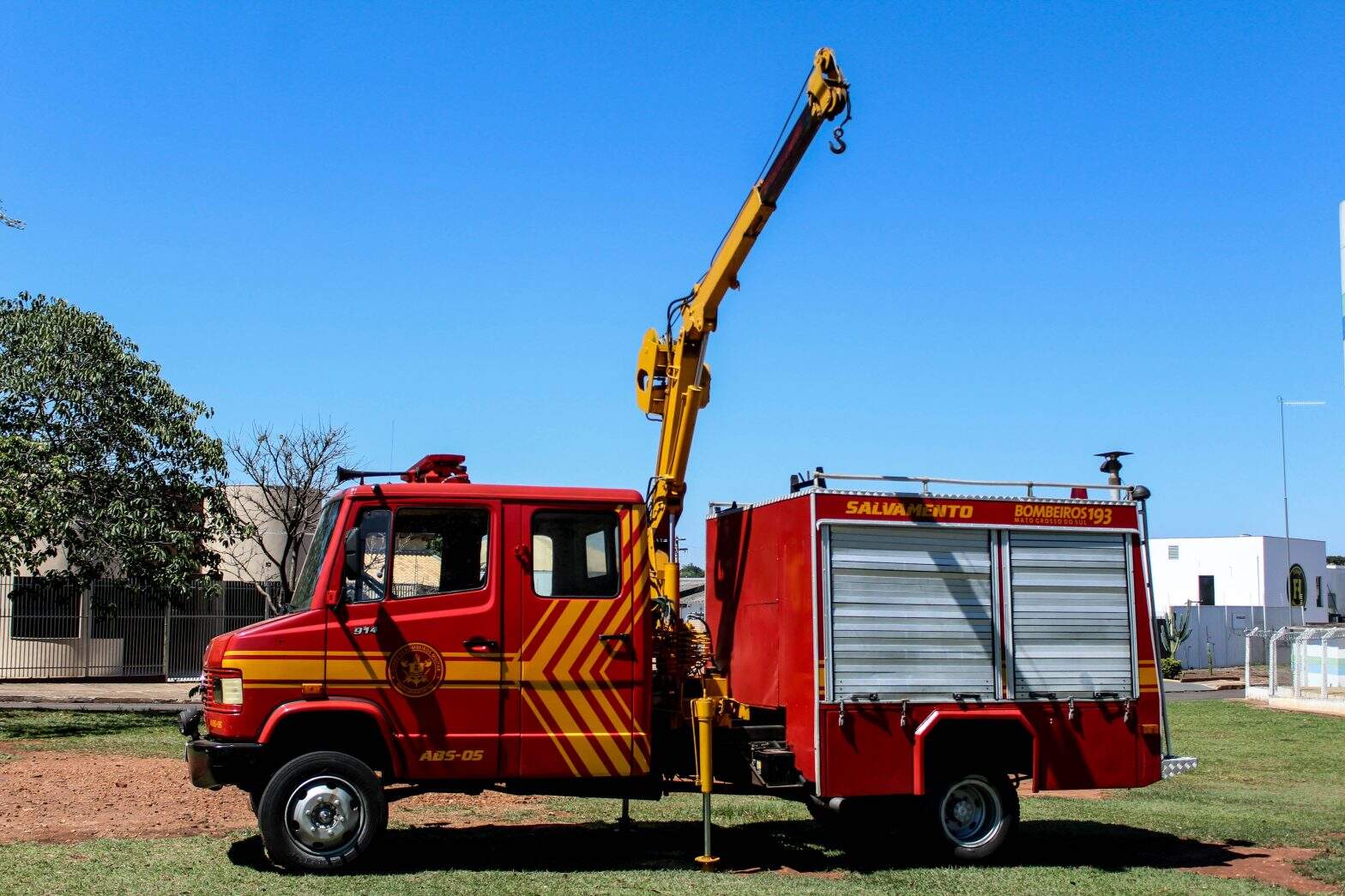 Modelo de caminhão auto bomba salvamento. (Foto: Corpo de Bombeiros/ Divulgação)