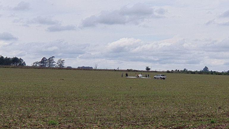 Local onde aeronave caiu. Foto: ABC Color