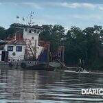 Embarcação que afundou e deixou sete mortos começa a ser retirada de Rio Paraguai
