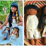 Indígena cria linha de bonecas para promover história do povo Tikuna