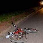 Ciclista é atingido por motociclista sem CNH na MS-384 e morre no hospital