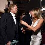 Reencontro de Jennifer Aniston e Brad Pitt no SAG Awards deixa fãs agitados.