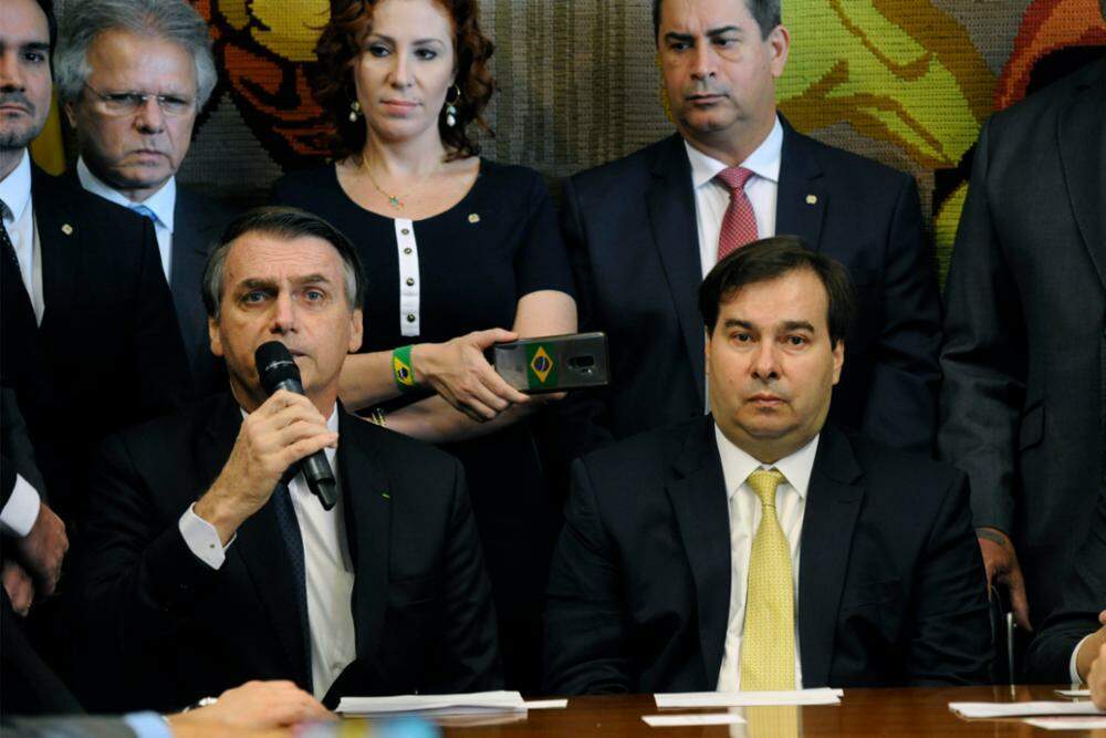 Maia e Bolsonaro reuniram-se neste sábado em Brasília