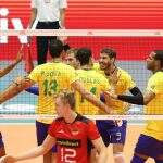 Em Cuiabá, Brasil bate Alemanha no tie-break e segue em 2º na Liga das Nações