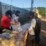 Em cidade de MS voluntários criam ‘Calçada da Graça’ para ajudar necessitados da pandemia