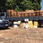 Caminhão roubado no Sul é apreendido em MS com maconha a caminho do Paraná