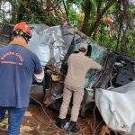 Traficante morre ao capotar camionete em rodovia de MS enquanto fugia da PRF