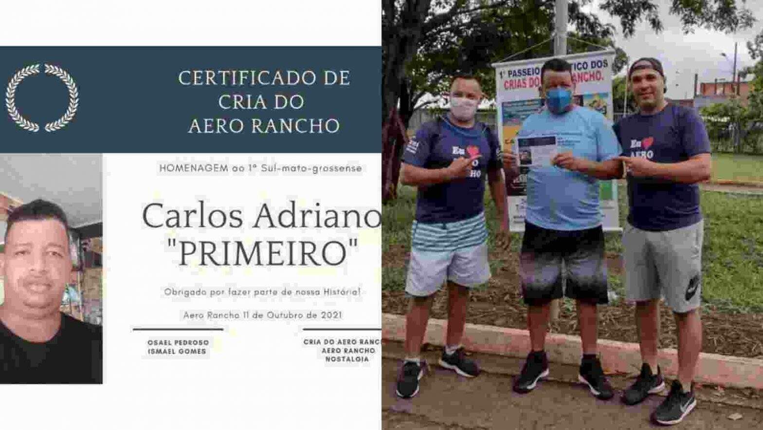 Primeira pessoa a nascer após a divisão do Estado também é cria do Aero Rancho