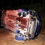 Motorista capota carro várias vezes e passageiro morre com cabeça esmagada na BR-158