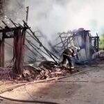 VÍDEO: Família perde casa de alvenaria em incêndio na véspera de Natal