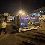 Carregamento com 2 milhões de doses de CoronaVac chegam da China no Aeroporto de Guarulhos