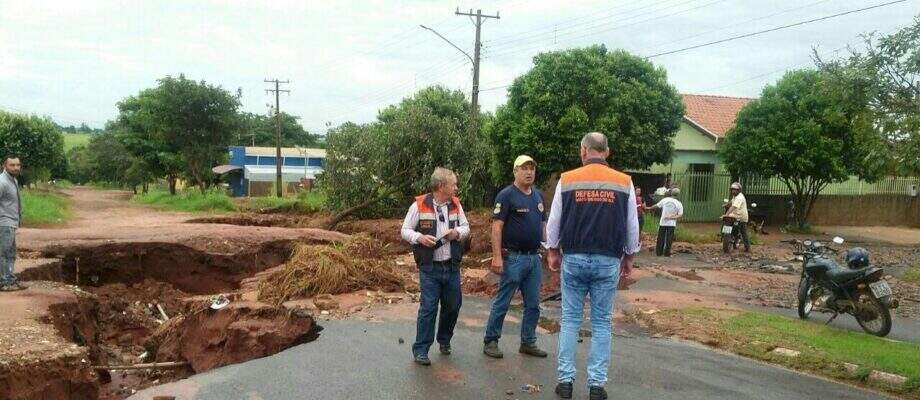 Governo decreta situação de emergência em Deodápolis por causa de tempestades
