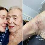 Claudia Raia homenageia a mãe com nova tatuagem no pé
