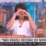 Apresentadora da CNN faz “coraçãozinho” durante entrevista de Bolsonaro